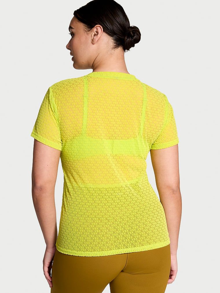 VSX T-shirt prześwitujący z logo VSX Logo Mesh