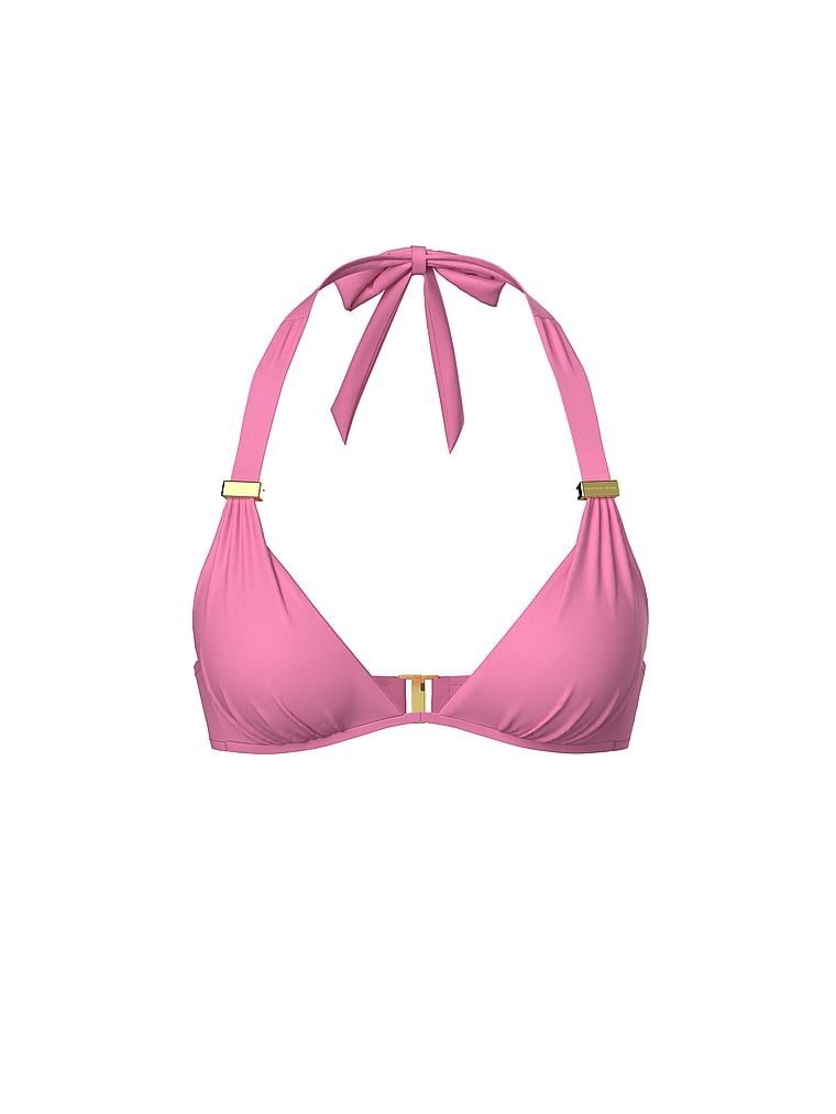 Góra od bikini z push-upem Essential Harlow. Produkt ma kolor różowy i pochodzi z kolekcji Victoria's Secret Swim. 