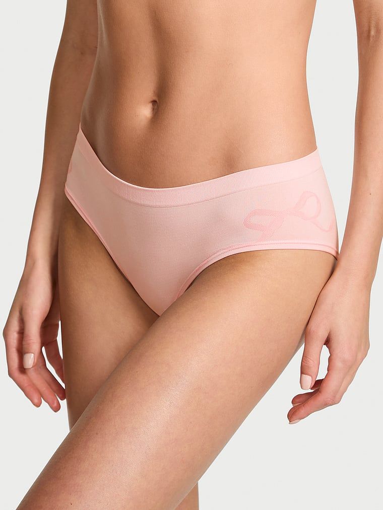 Majtki z kokardkami Seamless Bow Hiphugger. Produkt ma kolor różowy i pochodzi z kolekcji Seamless. 
