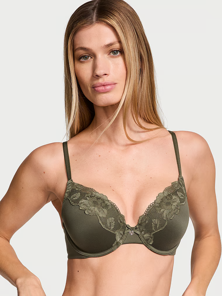 Body by Victoria Biustonosz push-up z koronką Perfect Shape Lace-Trim