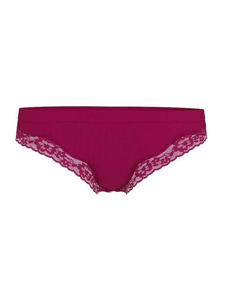 Seamless Stringi z koronką na krawędziach Seamless Rib