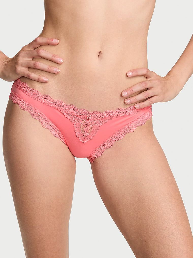 Dream Angels Majtki z koronką na krawędziach Lace-Trim Bikini