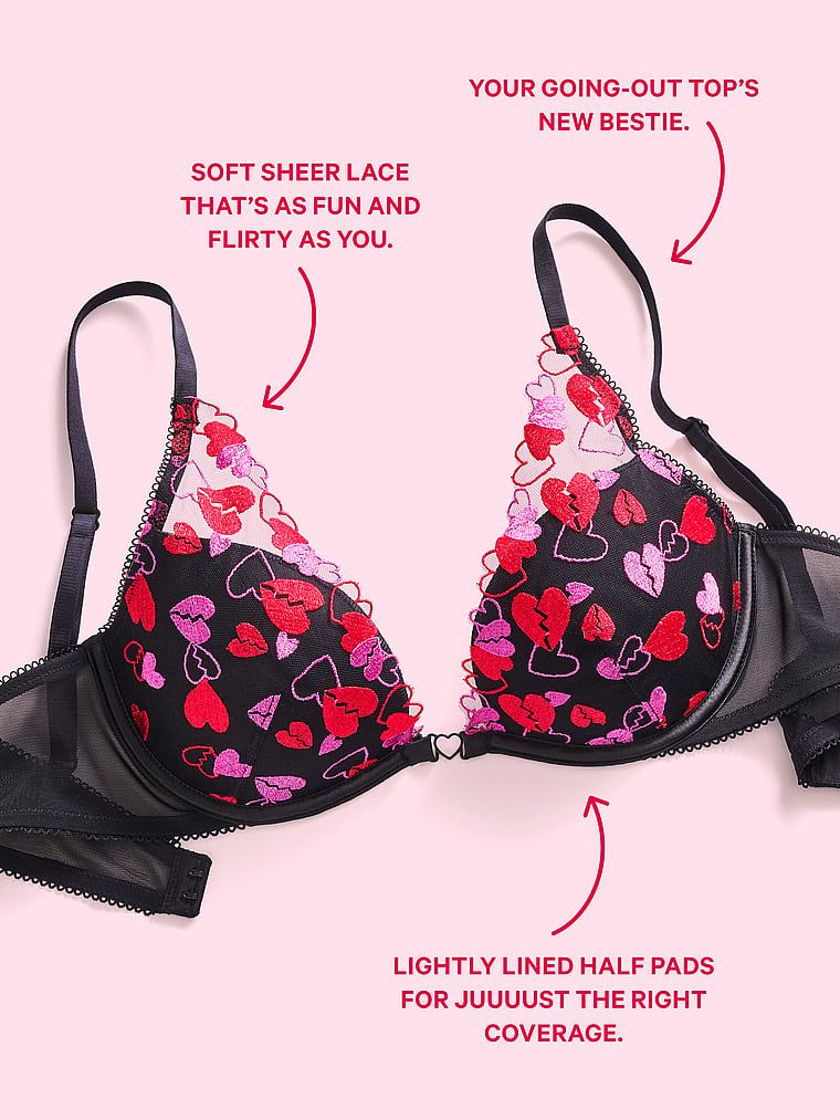 Gorsetowy top PINK Wink plunge lekko usztywniany