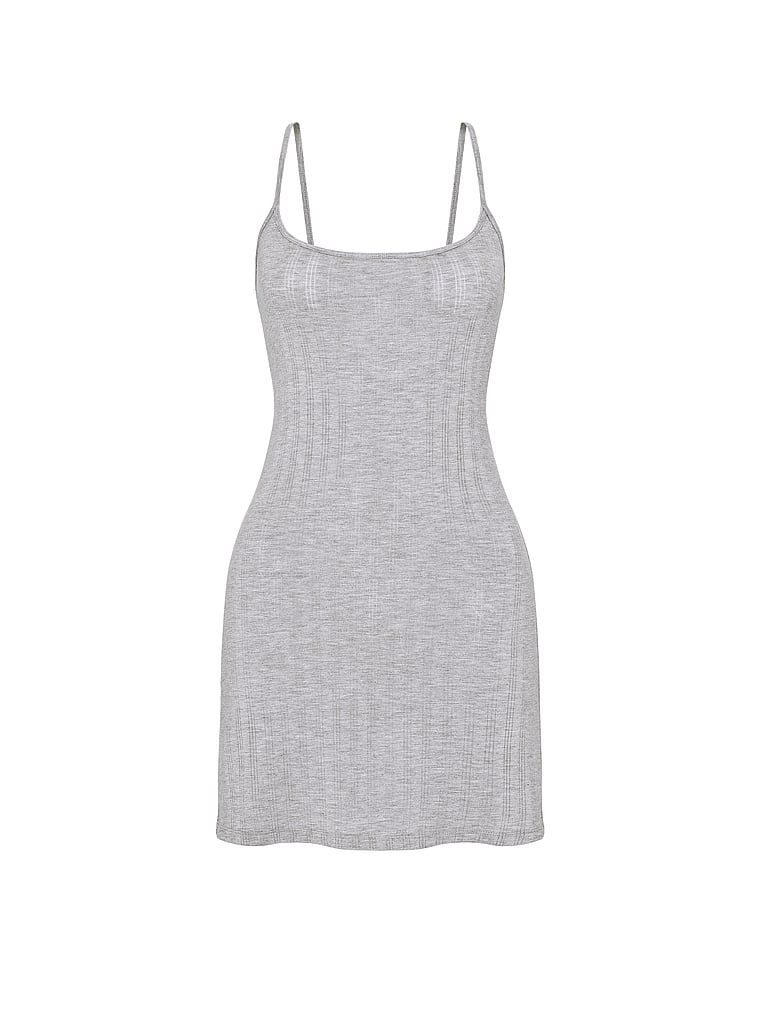 Koszulka nocna z modalu SoSoft Ultra-Fine. Produkt ma kolor szary i pochodzi z kolekcji Victoria's Secret. 
