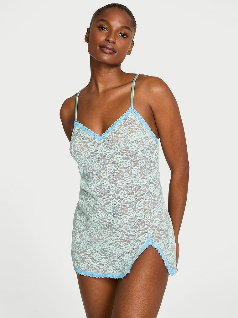Victoria's Secret Koszulka nocna koronkowa Tease Blossom Slip