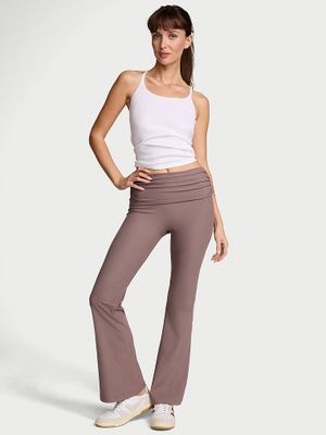 VSX Legginsy prążkowane z marszczoną talią VSX Elevate Flare