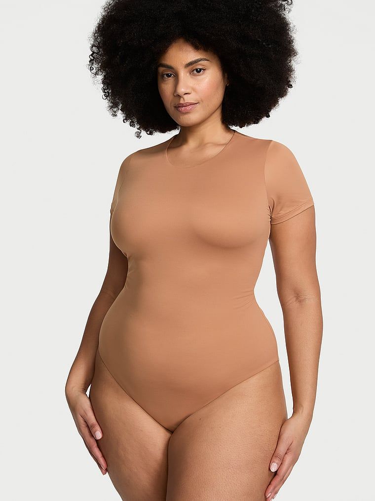 Victoria's Secret Body z krótkimi rękawami Feathersoft Essentials