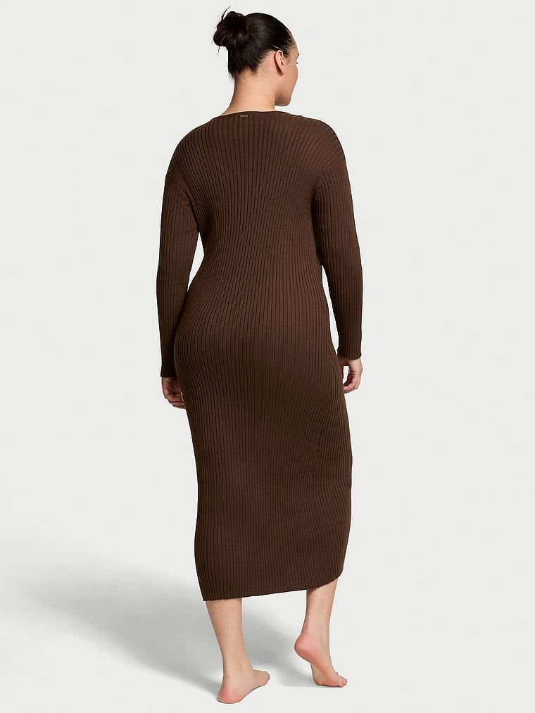 Victoria's Secret Sukienka dzianinowa maxi Luxe Creme Knit