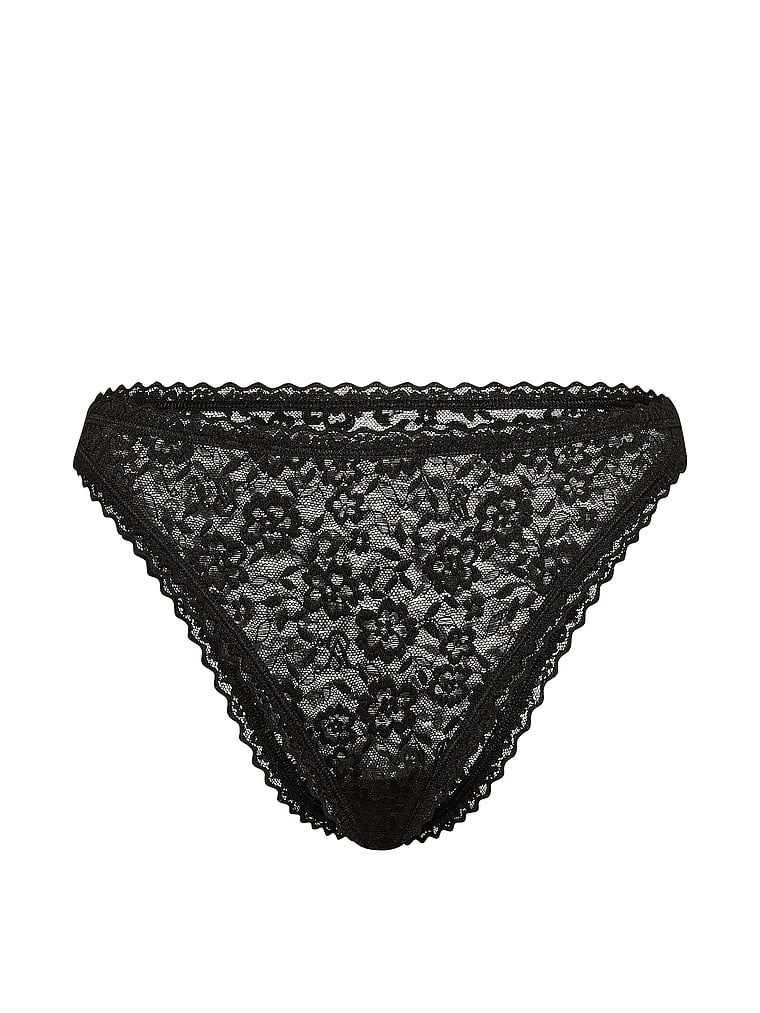 Majtki koronkowe Lace 90s. Produkt ma kolor czarny i pochodzi z kolekcji Lacie. 