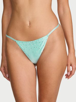 Dream Angels Stringi satynowe z kryształkami Pearl