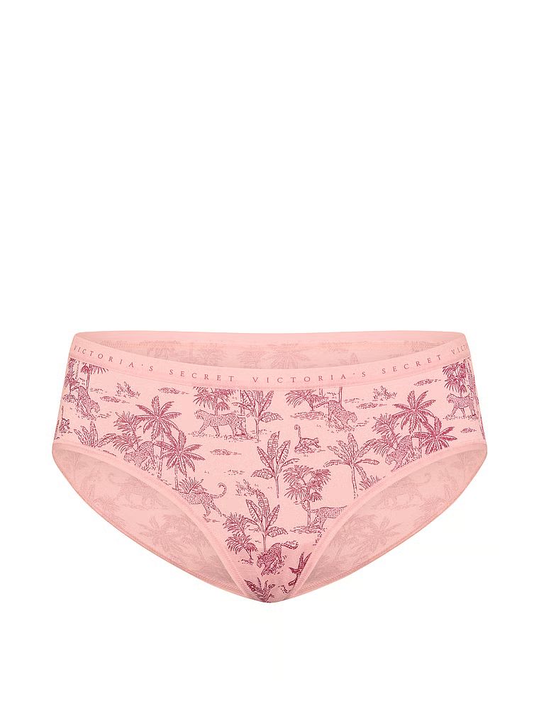 Majtki bawełniane Hiphugger. Produkt jest wzorzysty i pochodzi z kolekcji Victoria's Secret. 