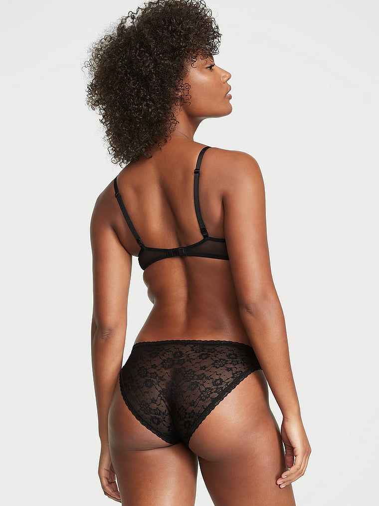 Majtki koronkowe Lace Bikini. Produkt ma kolor czarny i pochodzi z kolekcji Lacie. 