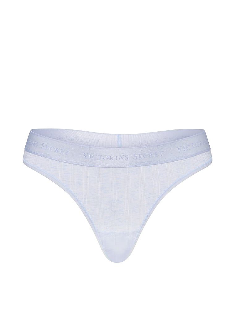 Stringi z modalu SoSoft Ultra-Fine Logo. Produkt ma kolor niebieski i pochodzi z kolekcji Cotton. 
