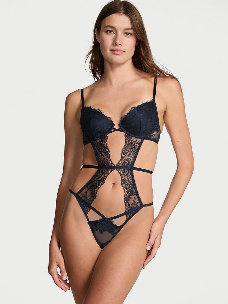 Very Sexy Body koronkowe Rose Lace Strappy
