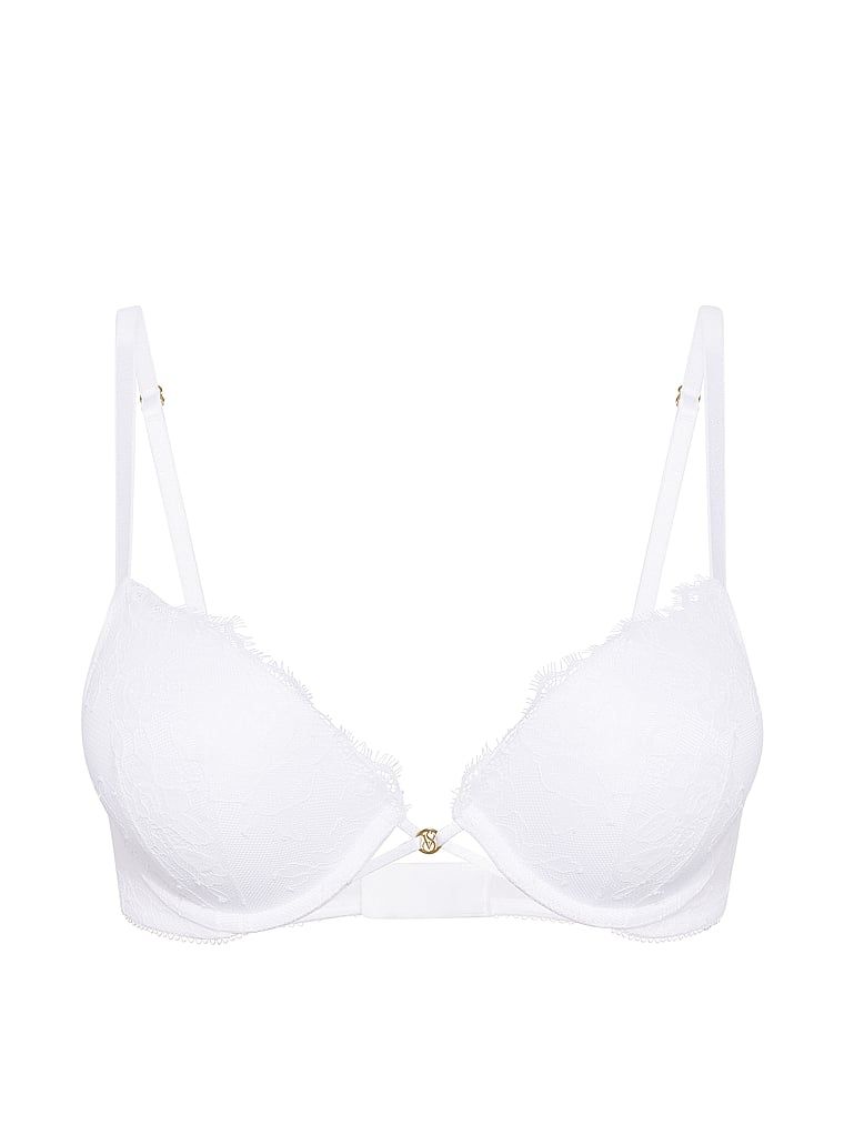 Biustonosz push-up powiększający o 2 rozmiary Bombshell Rose Lace. Produkt ma kolor biały i pochodzi z kolekcji Very Sexy. 