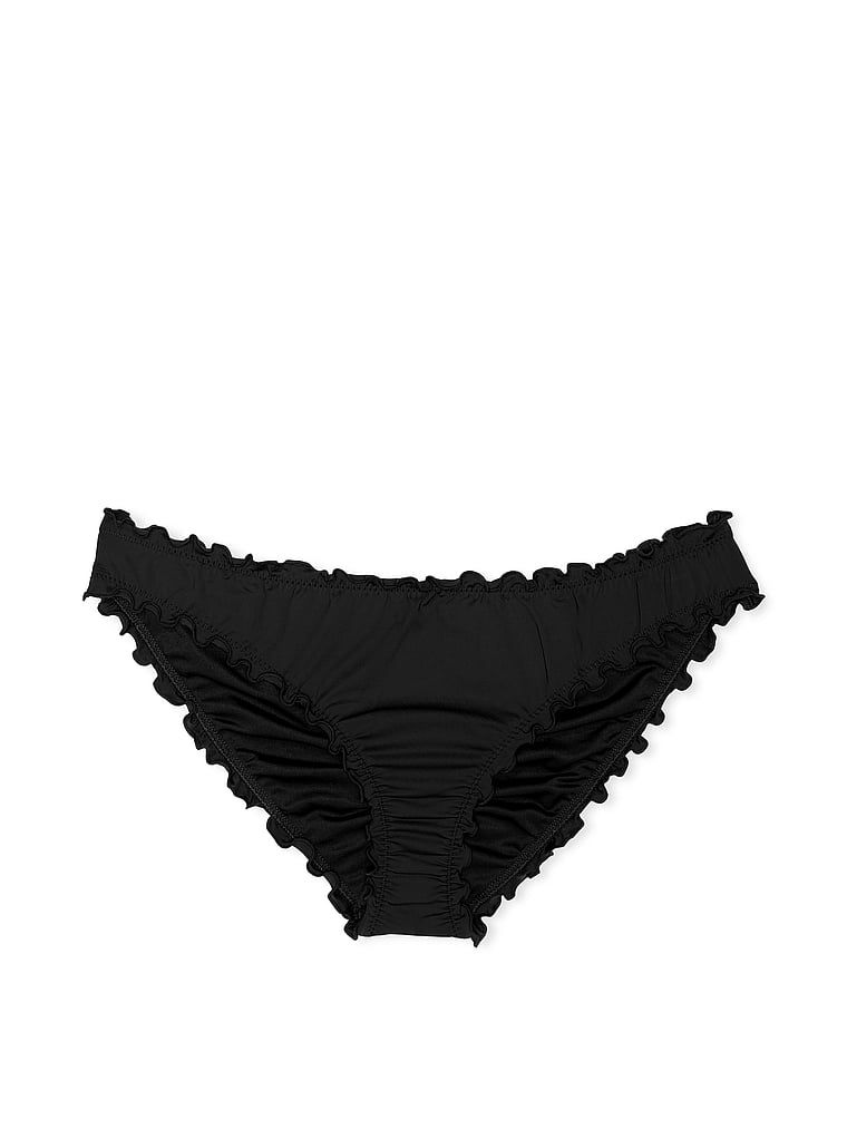 Dół od bikini Essential Ruched Cheeky. Produkt ma kolor czarny i pochodzi z kolekcji Victoria's Secret Swim. 