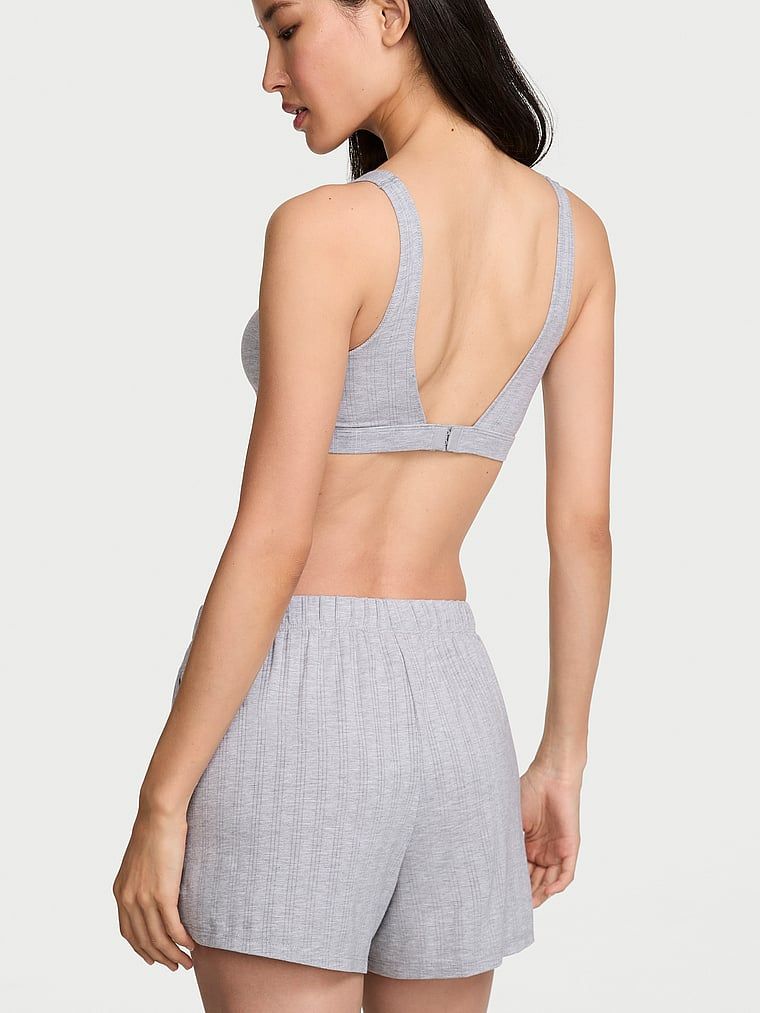 Szorty z modalu do spania SoSoft Ultra-Fine. Produkt ma kolor szary i pochodzi z kolekcji Victoria's Secret. 