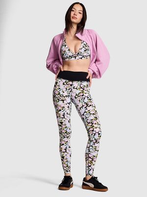 PINK Legginsy Relay z marszczeniem