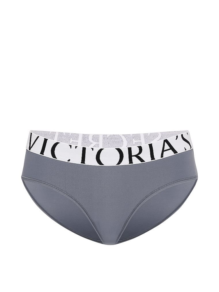 Majtki z logo Cool Hiphugger. Produkt ma kolor szary i pochodzi z kolekcji Victoria's Secret. 