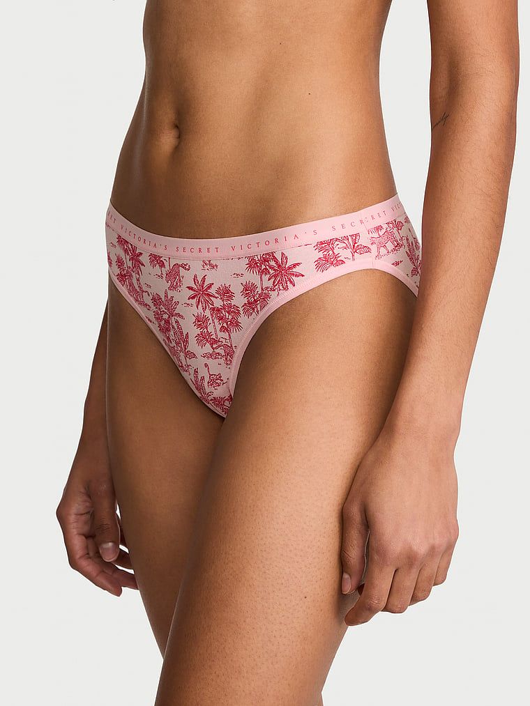Majtki bawełniane Bikini. Produkt jest wzorzysty i pochodzi z kolekcji Victoria's Secret. 