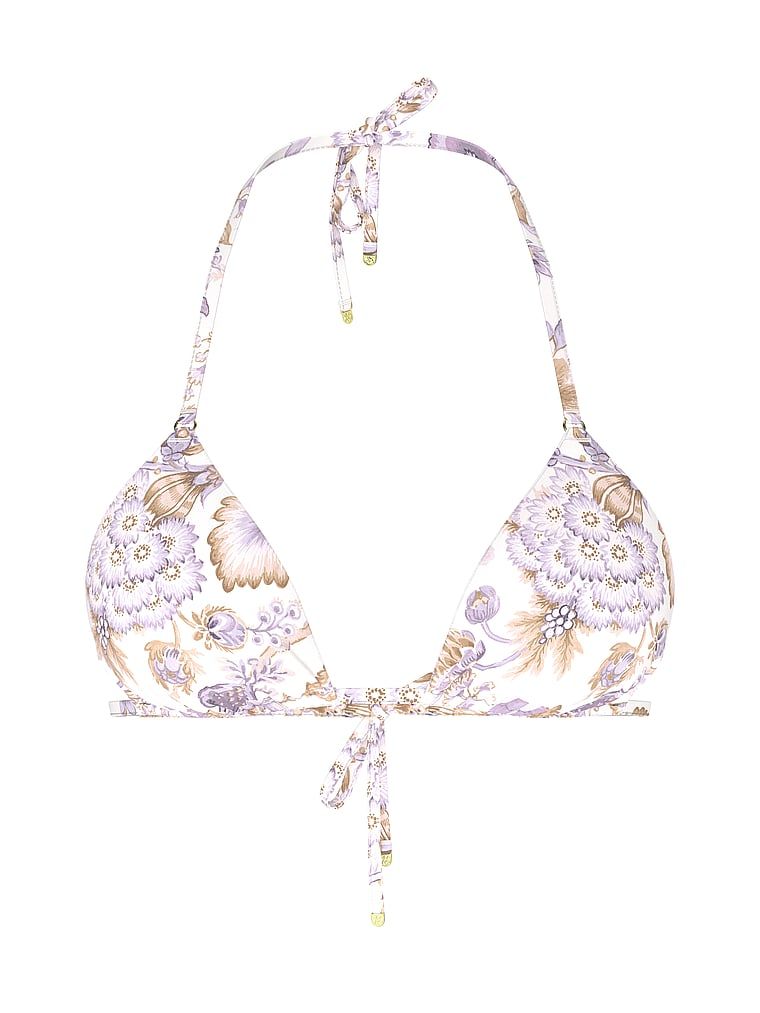 Góra od bikini Essential Triangle. Produkt ma wzór kwiatowy i pochodzi z kolekcji Victoria's Secret Swim. 