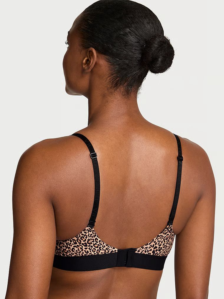 Biustonosz push-up bawełniany Perfect Shape Shine Patch. Produkt ma wzór zwierzęcy i pochodzi z kolekcji T-shirt. 