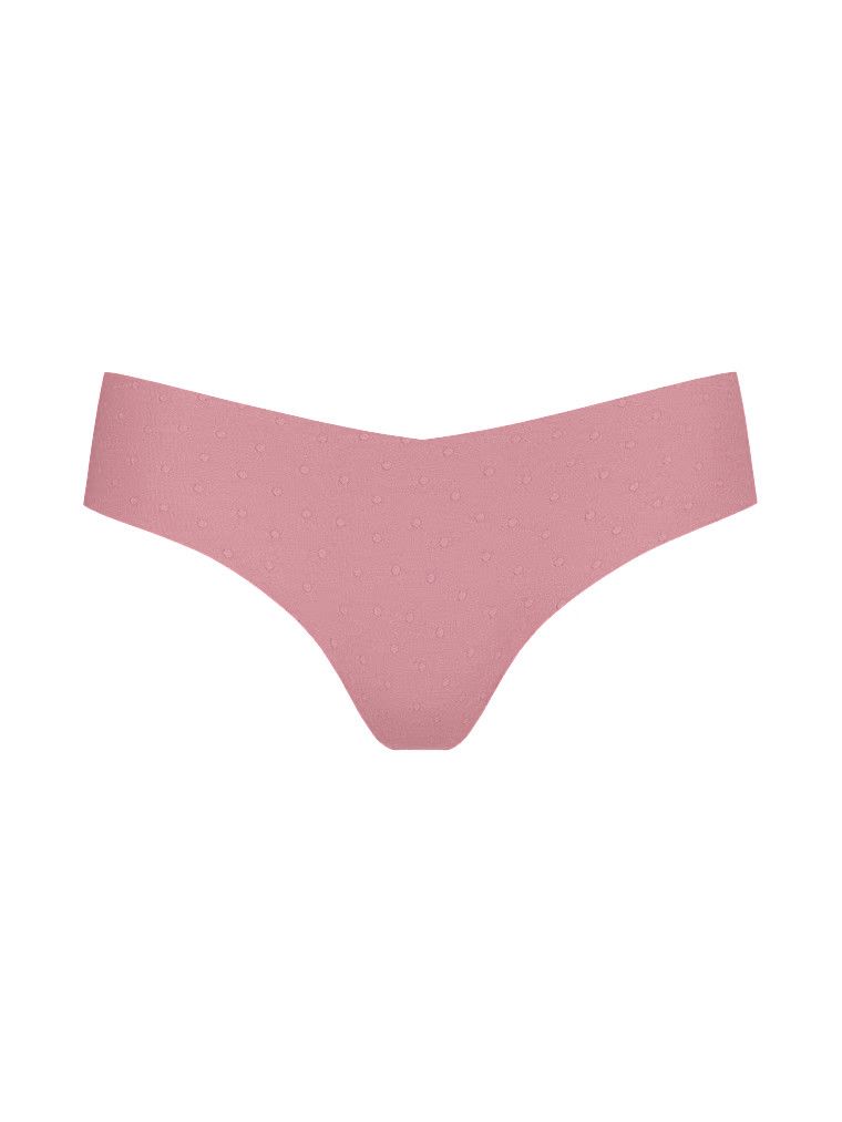 Stringi bezszwowe No-Show. Produkt ma kolor różowy i pochodzi z kolekcji Body by Victoria. 