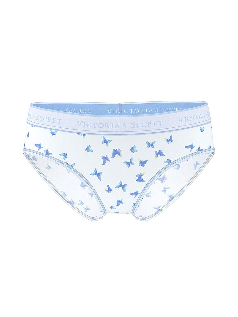 Majtki bawełniane z logo w talii Hiphugger. Produkt jest wzorzysty i pochodzi z kolekcji Cotton. 