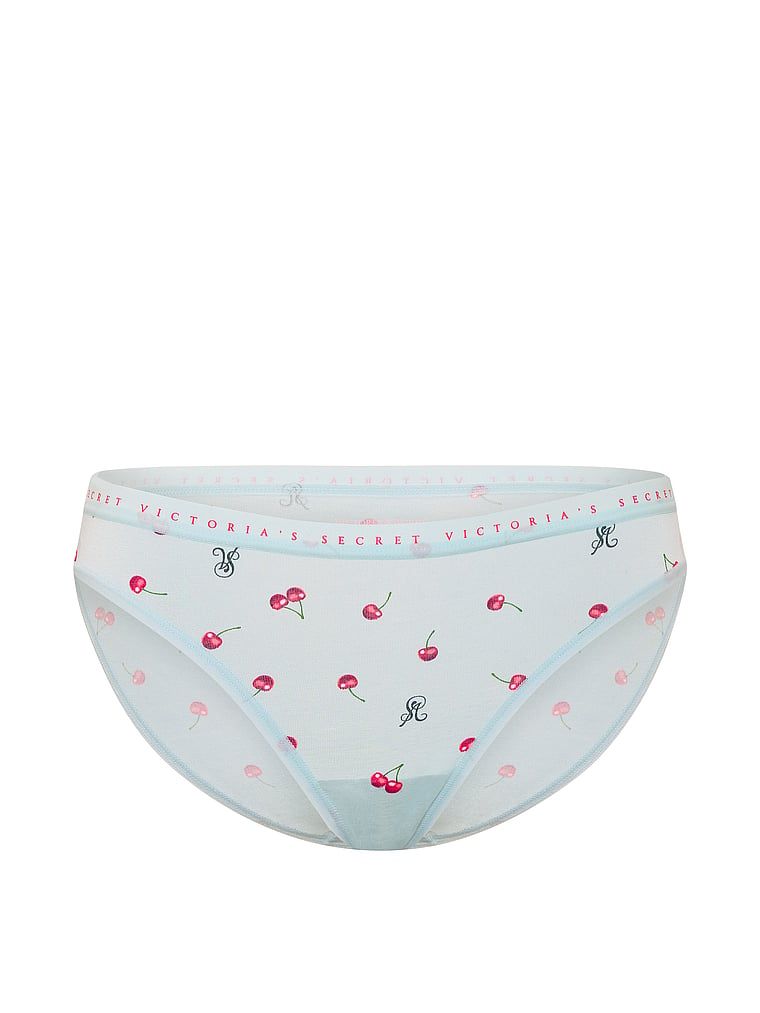 Majtki bawełniane Bikini. Produkt ma kolor wzorzysty i pochodzi z kolekcji Victoria's Secret. 