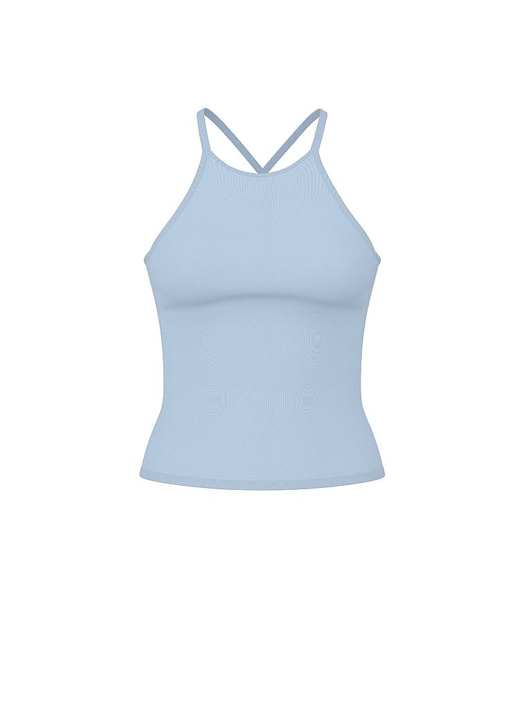 Top z wysokim dekoltem z modalu