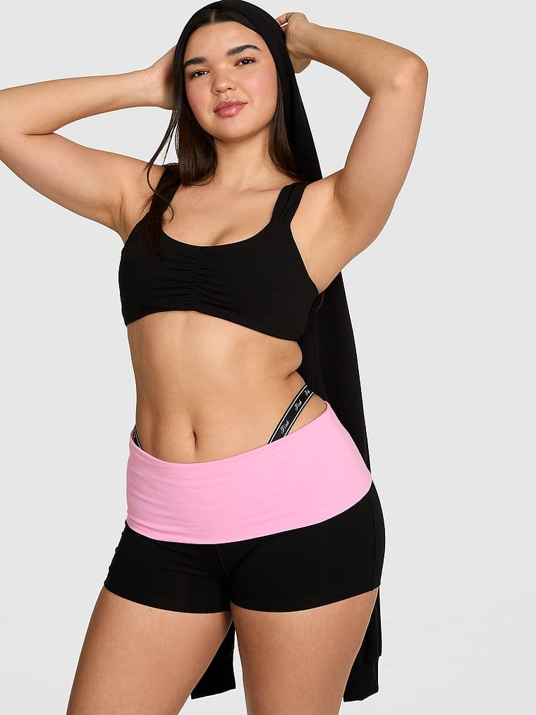 Szorty rowerowe All Day Cotton z wywijanym pasem