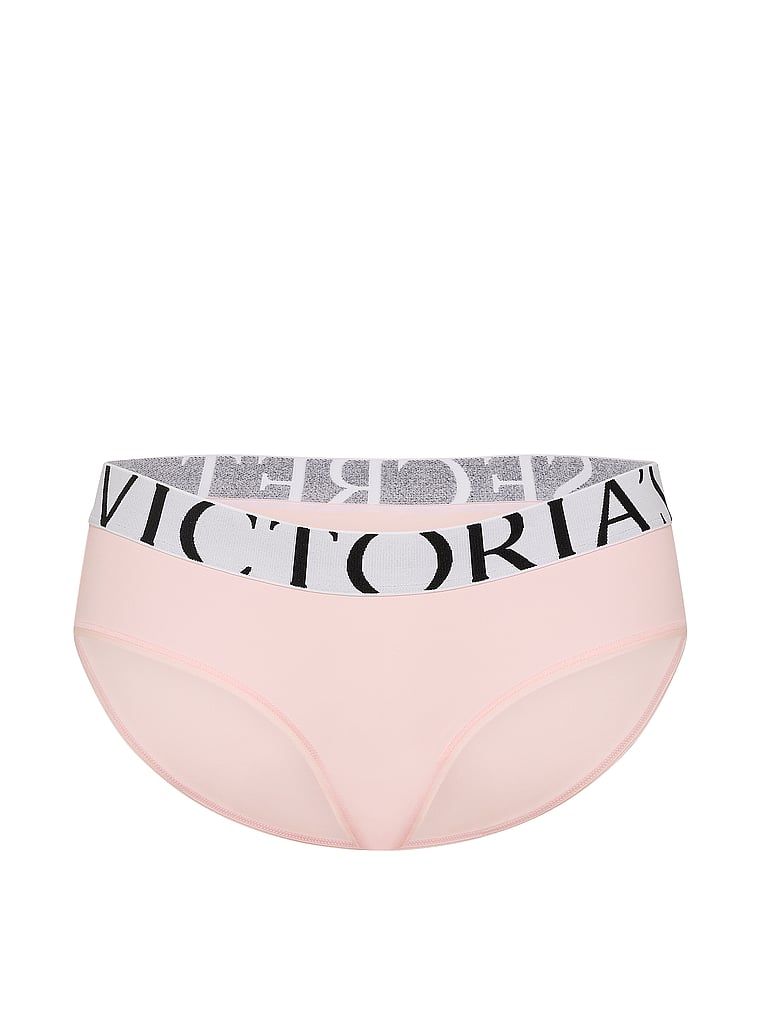 Majtki z logo Cool Hiphugger. Produkt ma kolor różowy i pochodzi z kolekcji Victoria's Secret. 