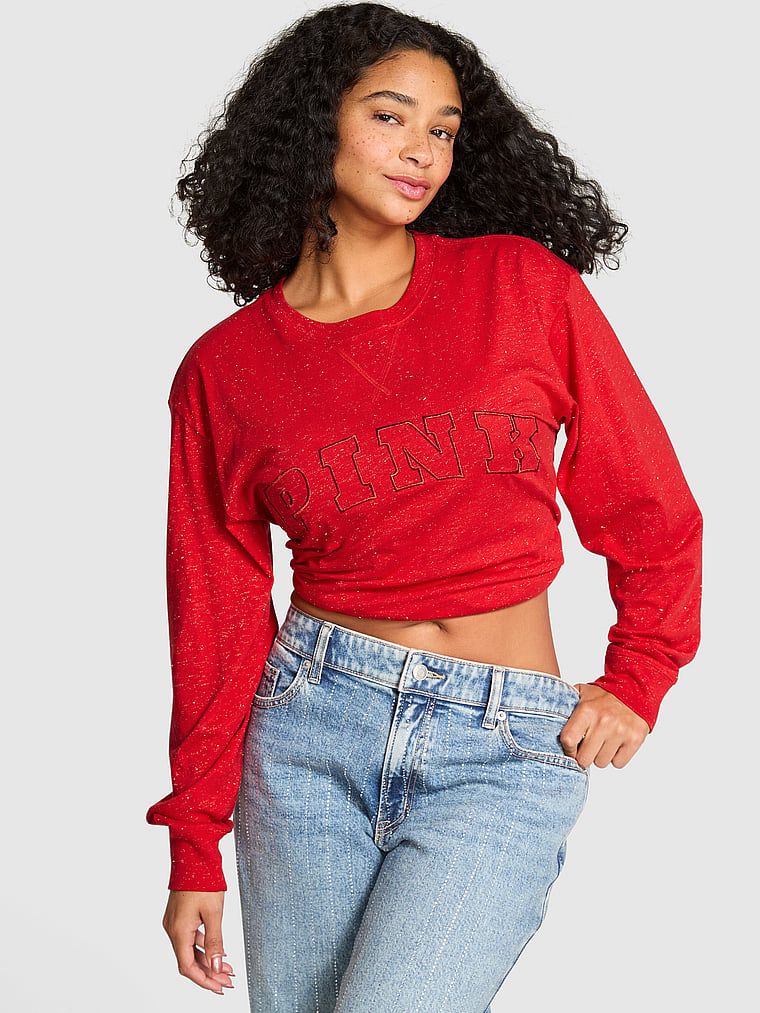 Koszulka z długim rękawem z bawełny