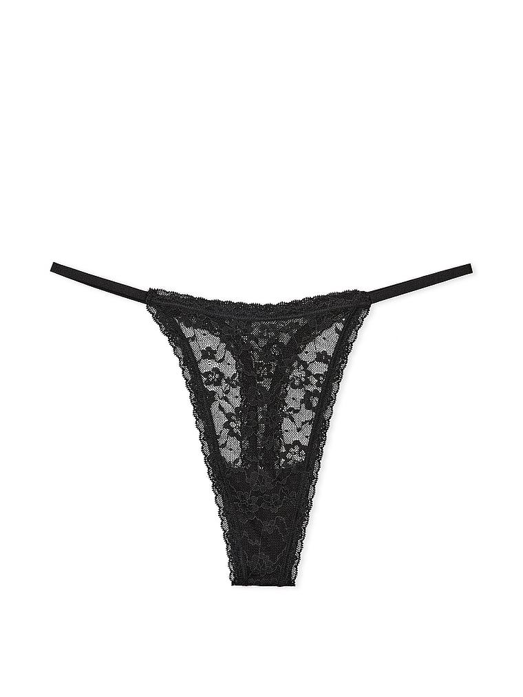 Stringi koronkowe Lace. Produkt ma kolor czarny i pochodzi z kolekcji Lacie. 