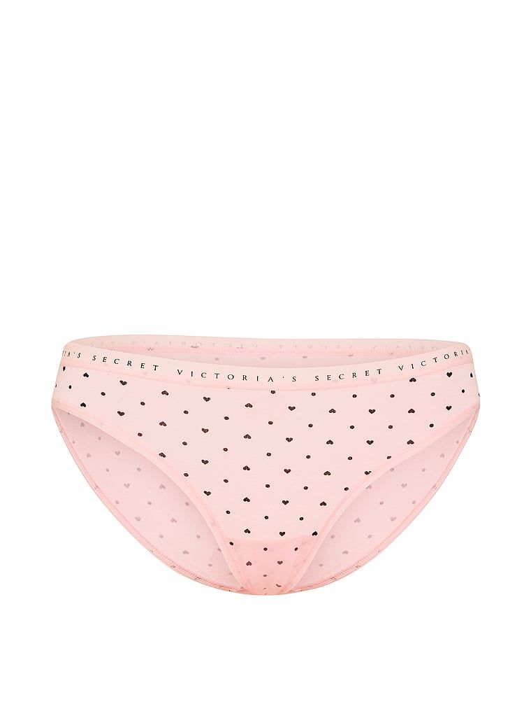 Majtki bawełniane Bikini. Produkt jest wzorzysty i pochodzi z kolekcji Victoria's Secret. 