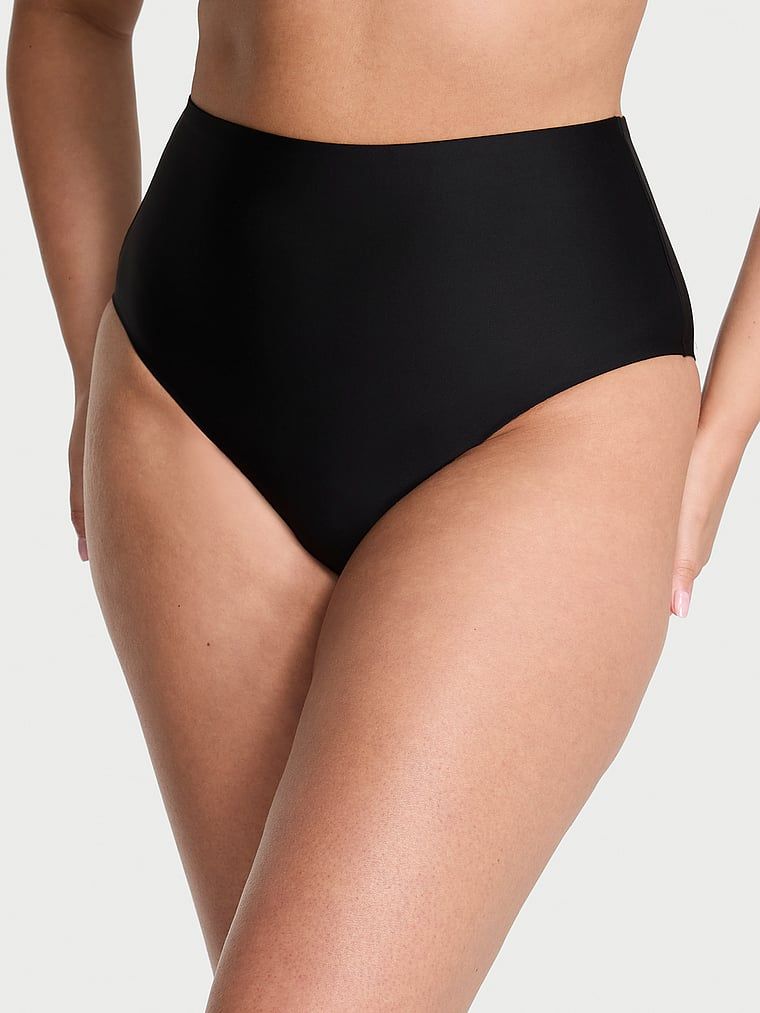 Majtki z wysokim stanem Luxe Contour Cheeky. Produkt ma kolor czarny i pochodzi z kolekcji Body by Victoria. 