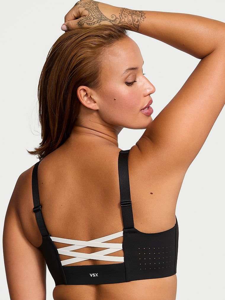 VSX Biustonosz sportowy z maksymalnym podtrzymaniem z suwakiem Featherweight Max Front-Close