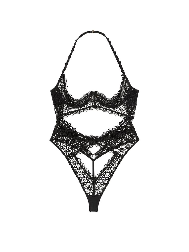 Body z otwartymi miseczkami Geo Daisy. Produkt ma kolor wzorzysty i pochodzi z kolekcji Very Sexy. 