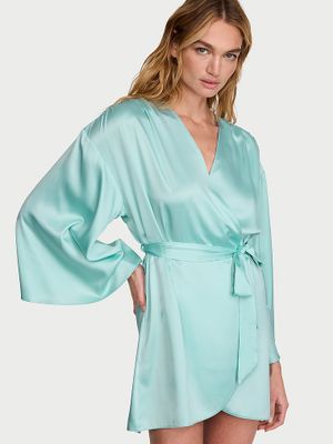 Victoria's Secret Szlafrok satynowy krótki