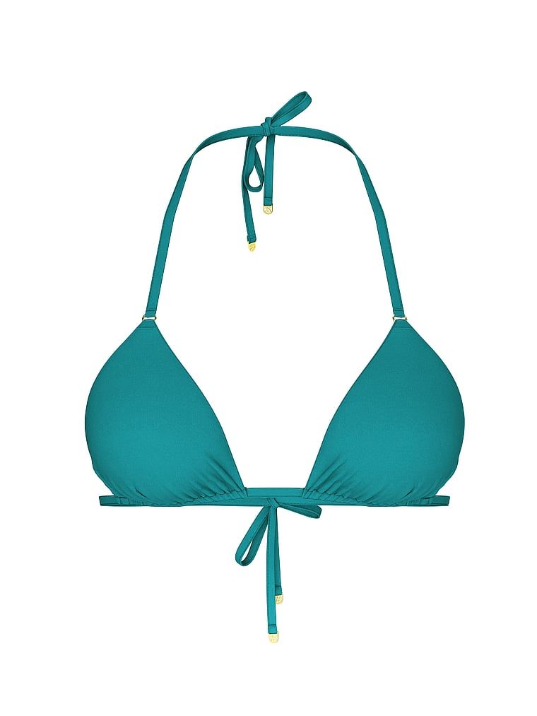 Góra od bikini Essential Triangle. Produkt ma kolor niebieski i pochodzi z kolekcji Victoria's Secret Swim. 