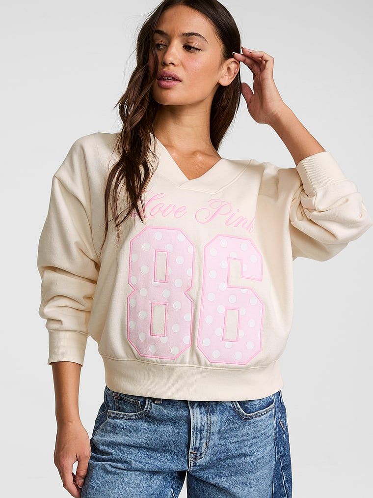 Bluza z dekoltem V Campus Fleece
