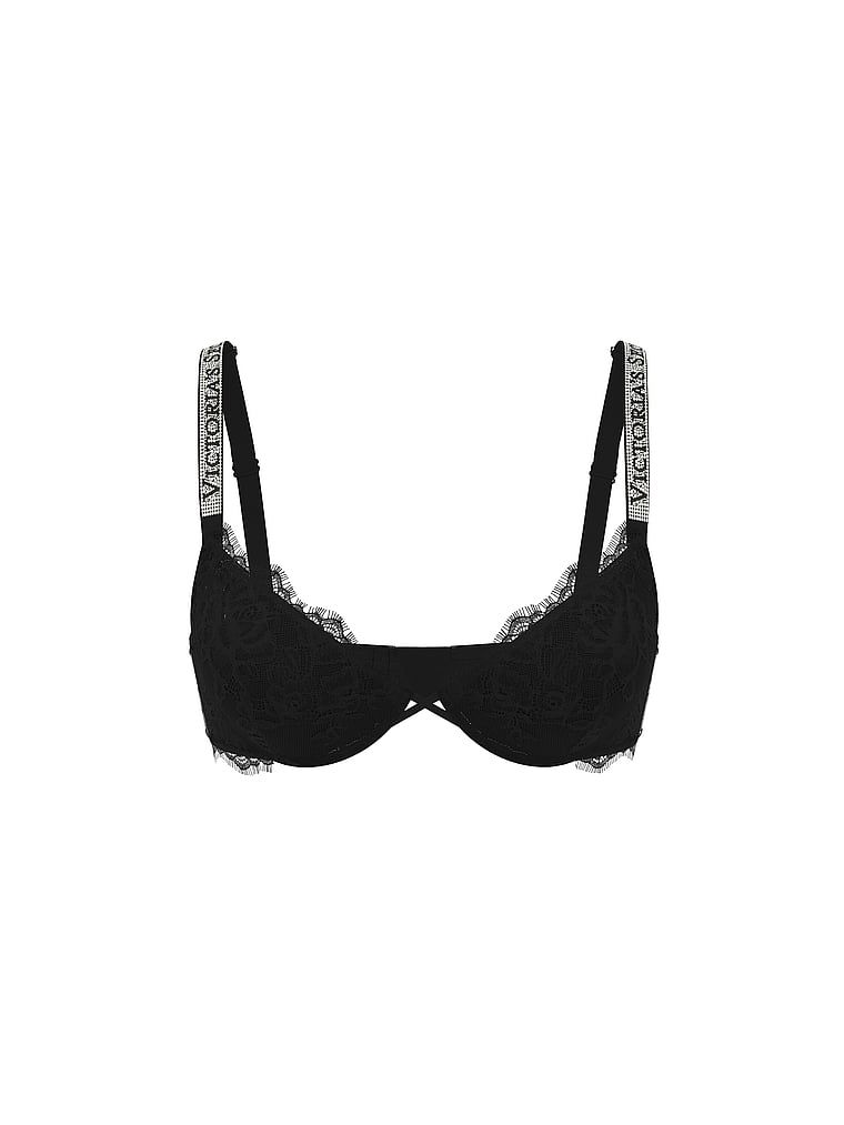 Very Sexy Biustonosz push-up koronkowy powiększający o 2 rozmiary Bombshell Shine Strap