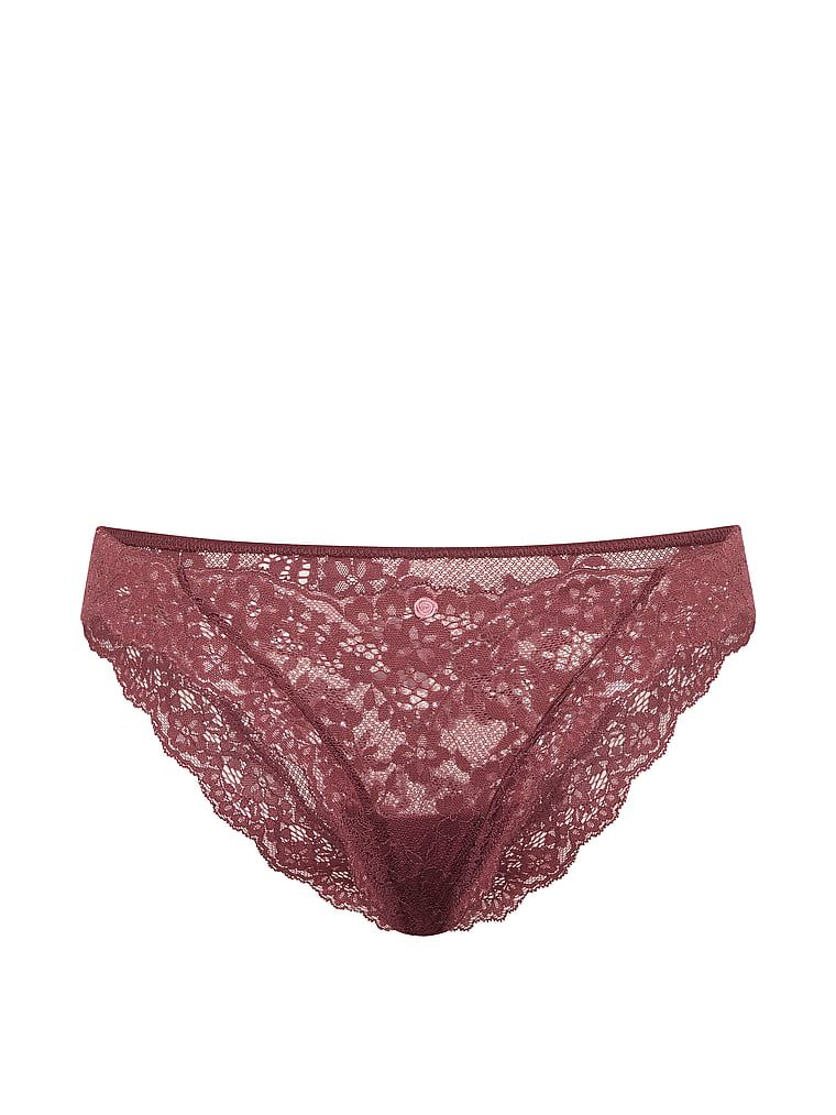Majtki koronkowe Lace Bikini. Produkt ma kolor różowy i pochodzi z kolekcji Dream Angels. 