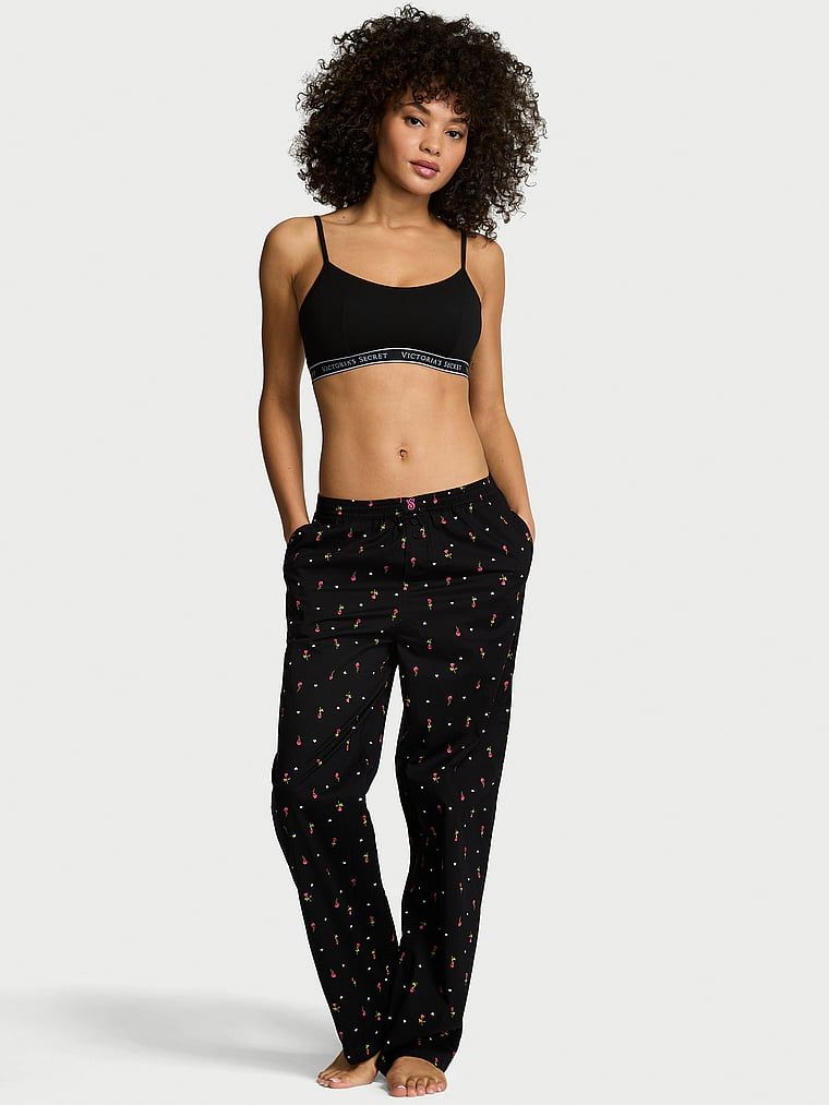 Spodnie od piżamy bawełniane Mix & Match Heritage. Produkt ma kolor kwiatowe i pochodzi z kolekcji Victoria's Secret. 