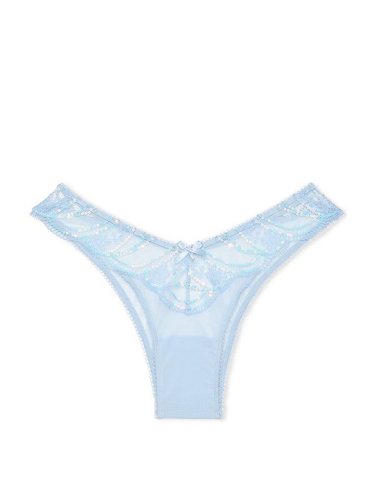 Majtki brazyliany Iridescent Embroidery Brazilian. Produkt jest wzorzysty i pochodzi z kolekcji Dream Angels. 