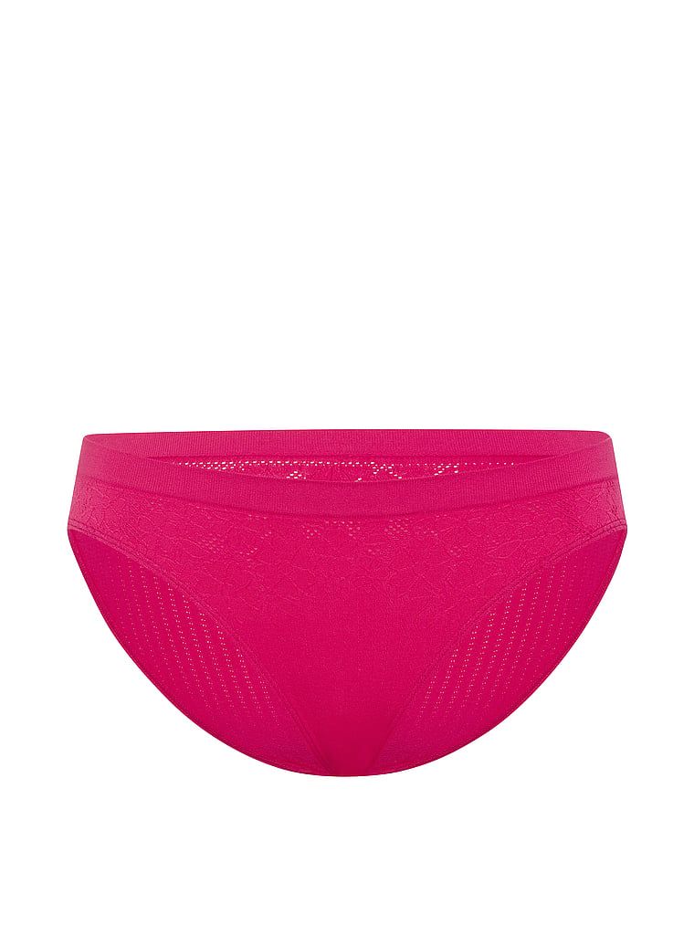 Majtki Floral Rib Bikini. Produkt ma kolor różowy i pochodzi z kolekcji Seamless. 