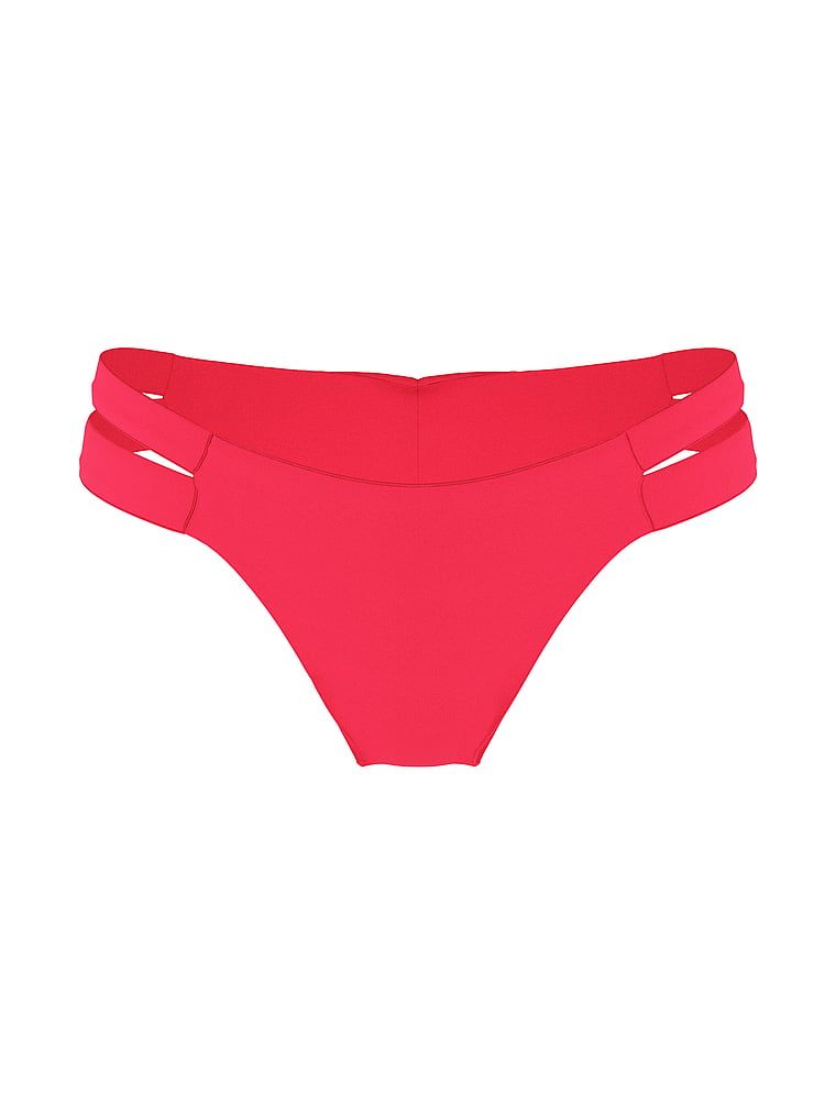 Dół od bikini Essential Brazilian. Produkt ma kolor różowy i pochodzi z kolekcji Victoria's Secret Swim. 