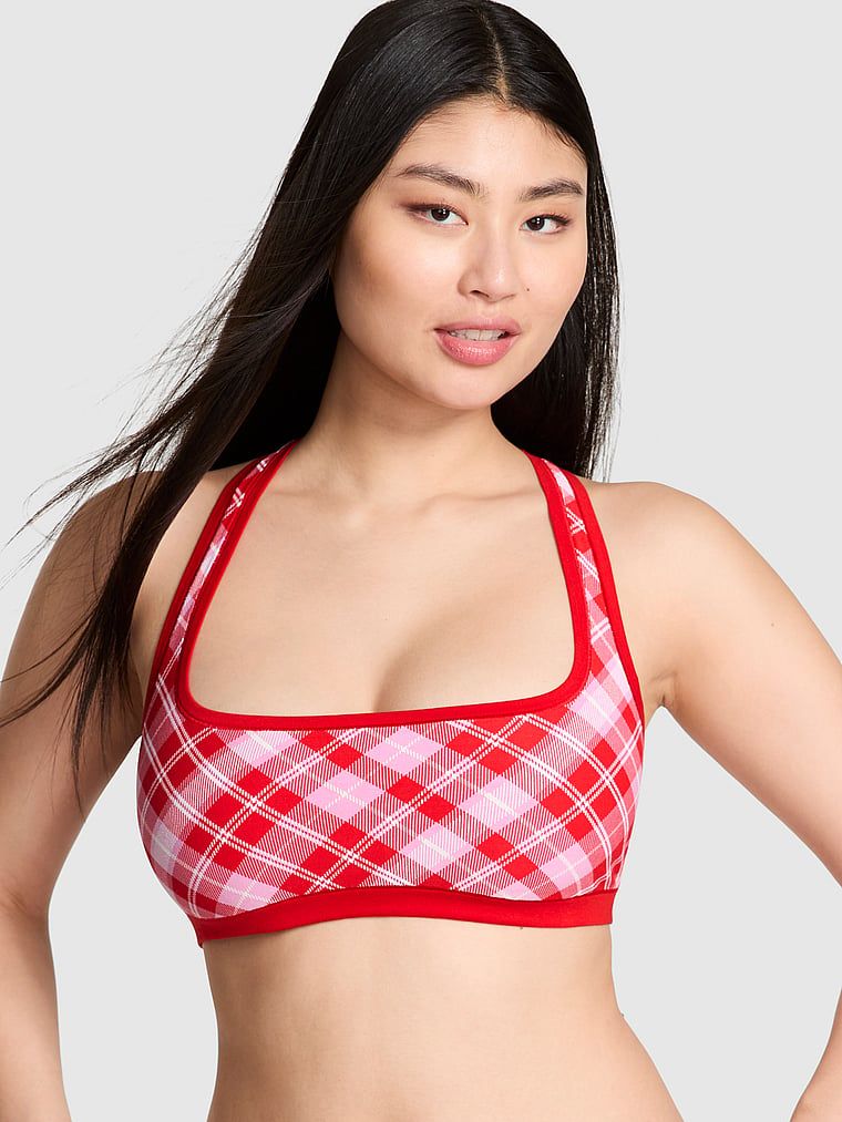 Braletka Cotton Dorm Unlined Racerback