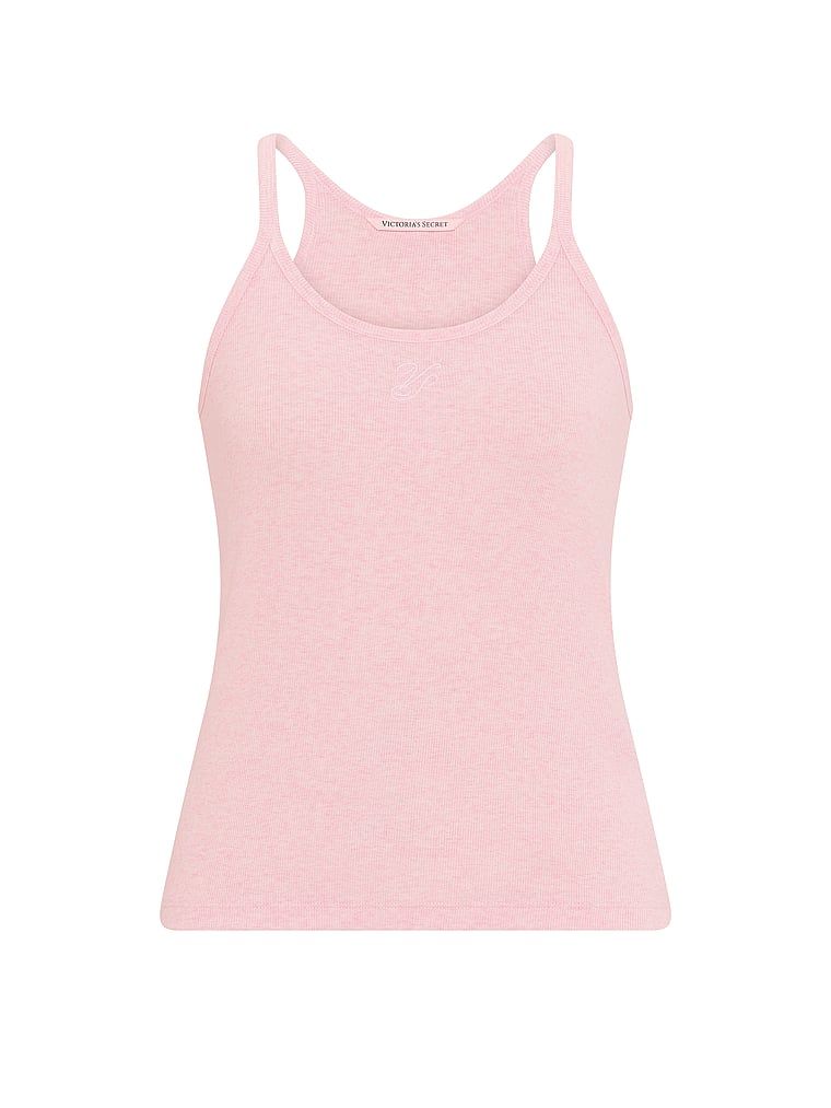 Top bawełniany do spania Mix & Match. Produkt ma kolor różowy i pochodzi z kolekcji Victoria's Secret. 