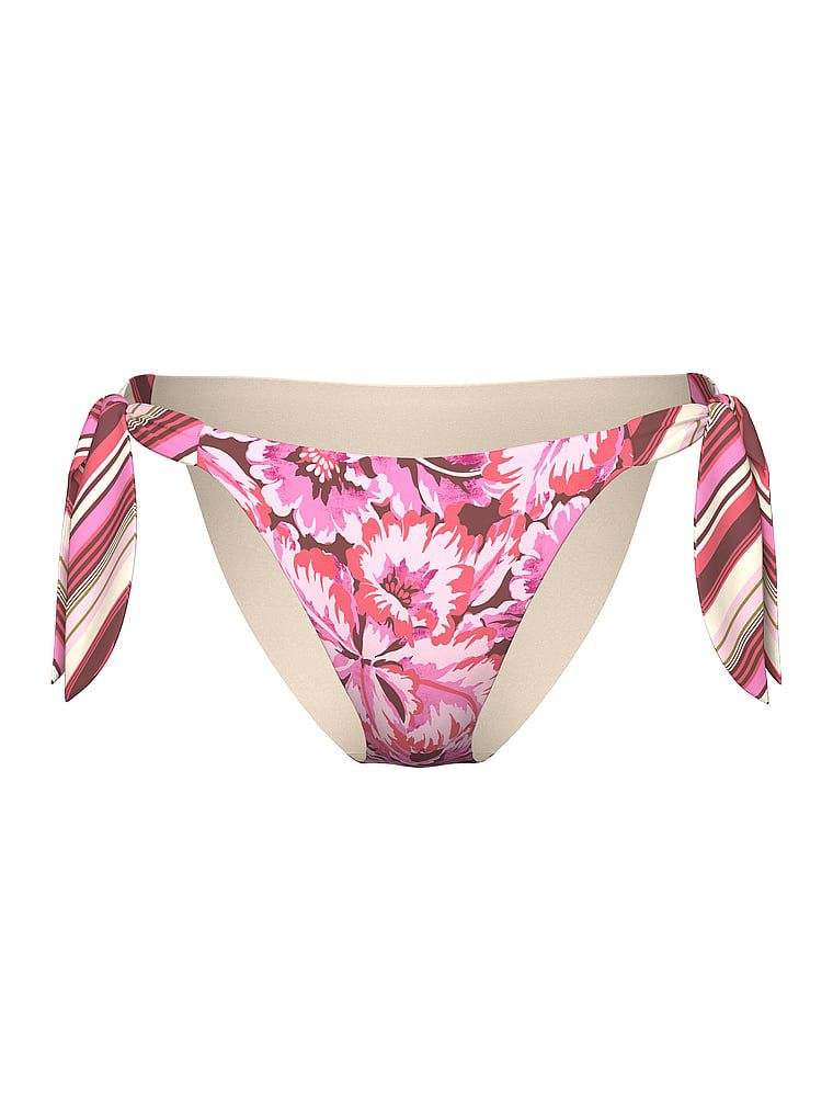 Dół od bikini Boho Beach Bikini. Produkt ma wzór kwiatowy i pochodzi z kolekcji Victoria's Secret Swim. 